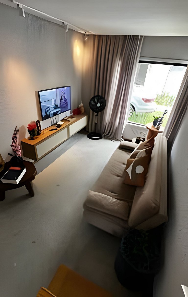 Flat para até 13 pessoas a 5 minutos da praia