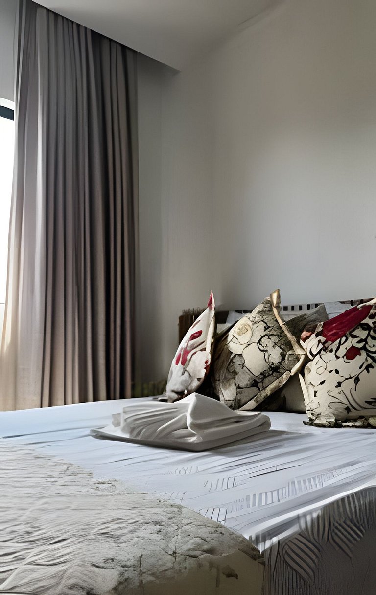 Flat para até 13 pessoas a 5 minutos da praia