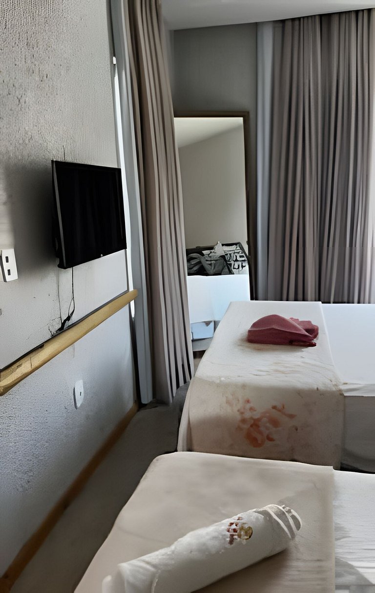 Flat para até 13 pessoas a 5 minutos da praia