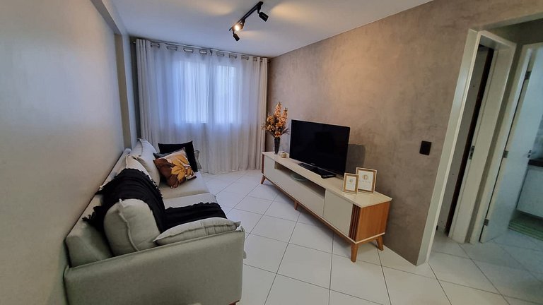 Apartamento com Piscina Incrível pertinho da praia