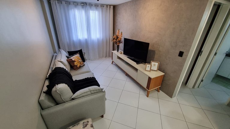 Apartamento com Piscina Incrível pertinho da praia