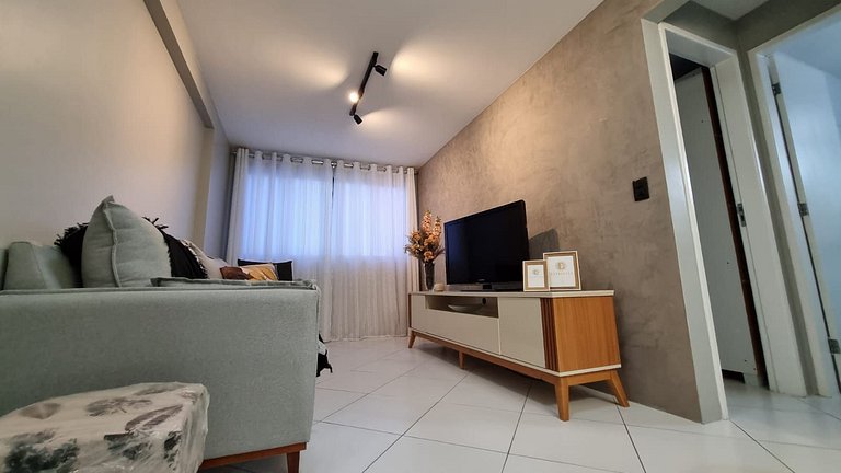 Apartamento com Piscina Incrível pertinho da praia