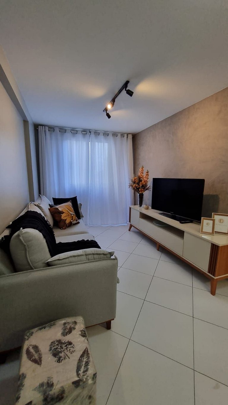 Apartamento com Piscina Incrível pertinho da praia