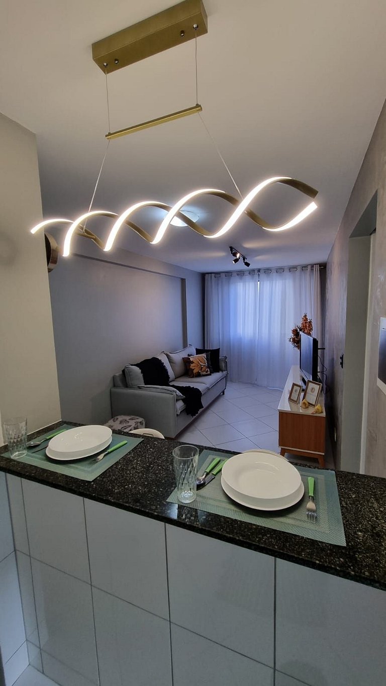 Apartamento com Piscina Incrível pertinho da praia