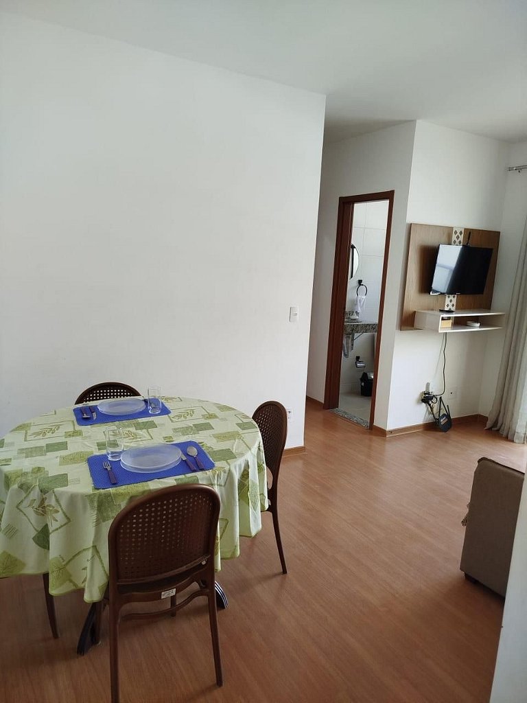 Apto 6 Pessoas Piscina grande perto da praia