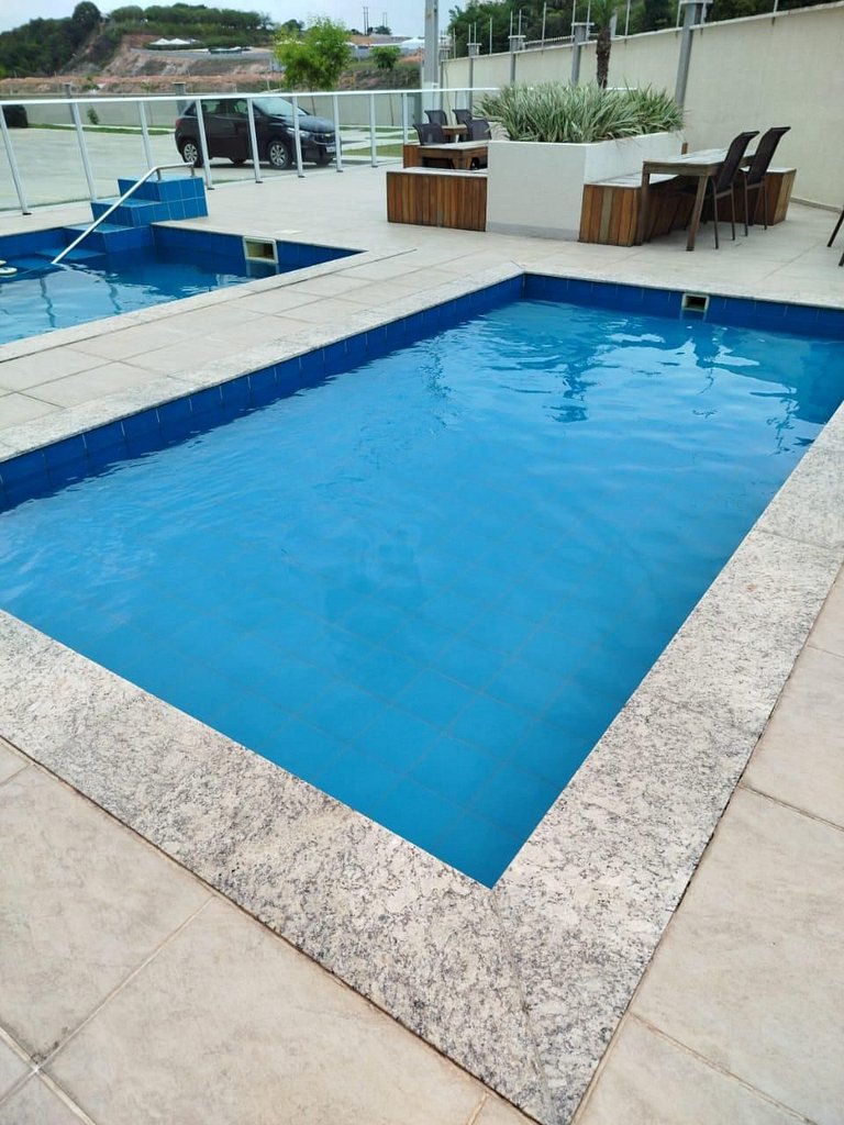 Apto 6 Pessoas Piscina grande perto da praia