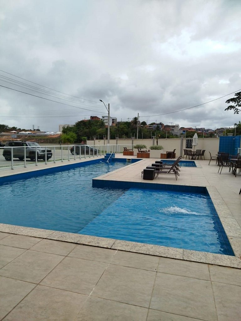 Apto 6 Pessoas Piscina grande perto da praia